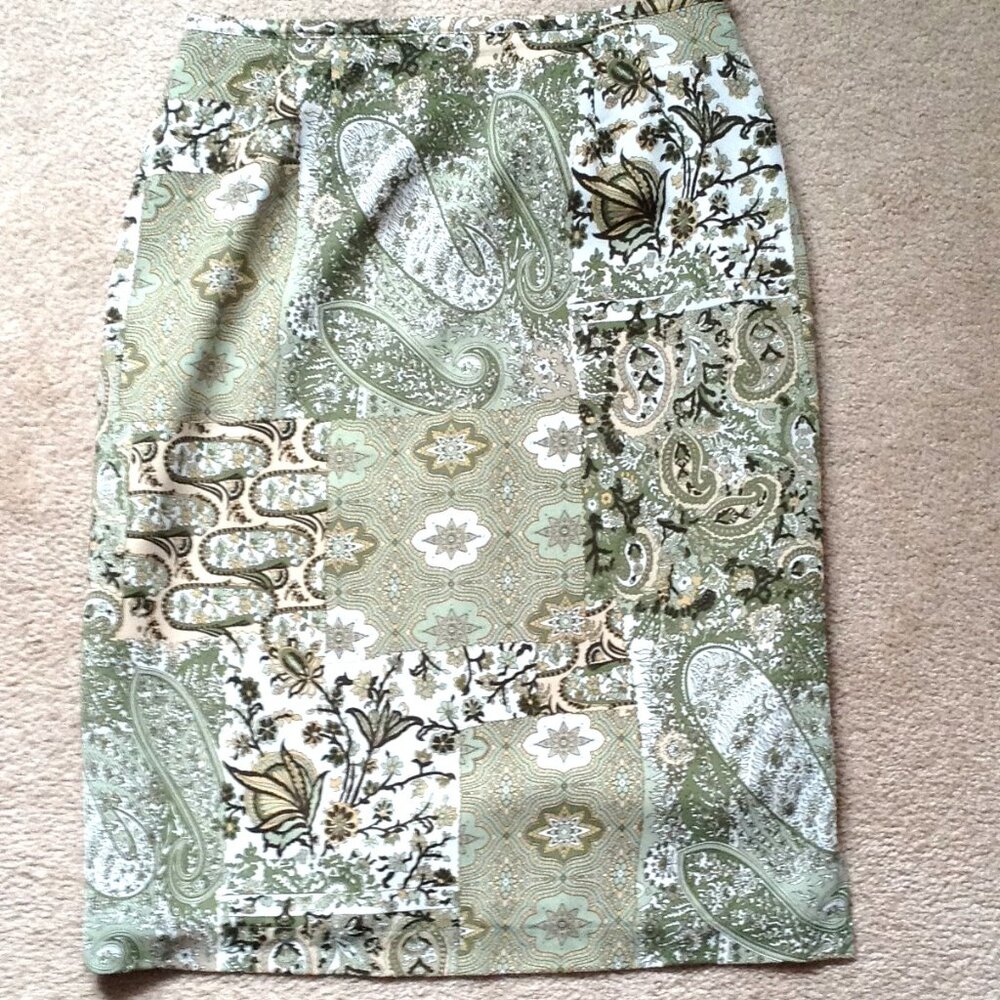 Vintage Laura Women's Pencil Skirt Knee length Midi Size S Fully Lined